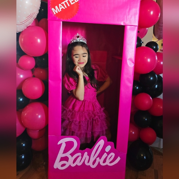 Barbie inspired Hot Pink dress for little girls - Picture 9 of 11
